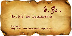 Hollósy Zsuzsanna névjegykártya