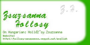 zsuzsanna hollosy business card